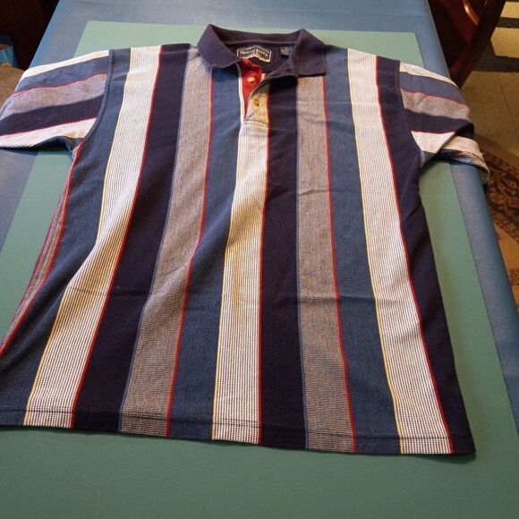 North River Men's Lg Cotton Polo Short Sleeve Shirt - Picture 1 of 6